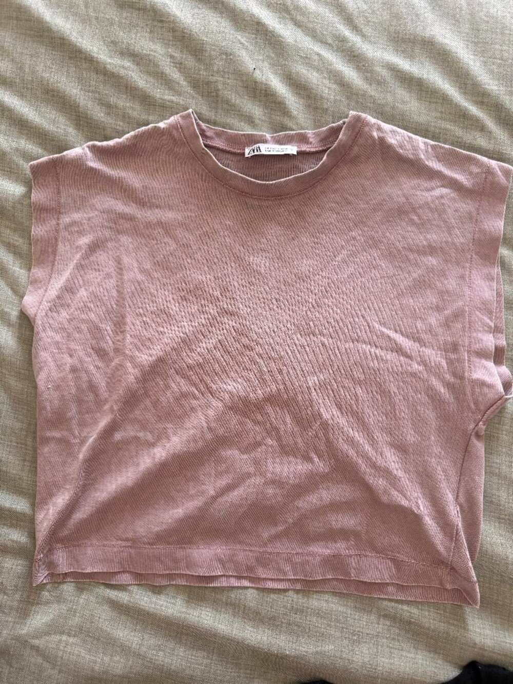 Zara Women's Pink Crop-top